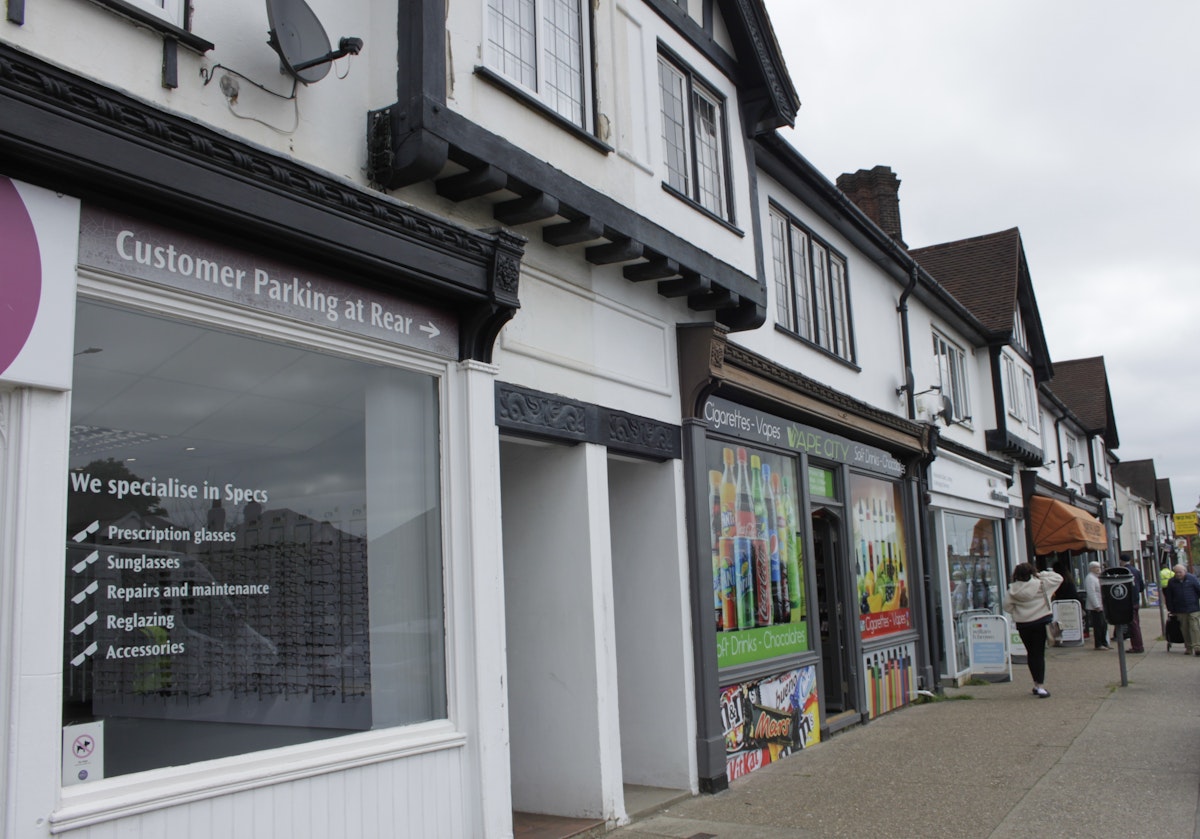 Shopping parade on Woodbridge Road East, Ipswich